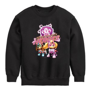 Boys' - Paw Patrol - Adventure Citys Heroes Graphic Long Sleeve Fleece Sweatshirt - 1 of 4