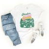 Simply Sage Market Women's Adventure Awaits Jeep Short Sleeve Graphic Tee - 3 of 3