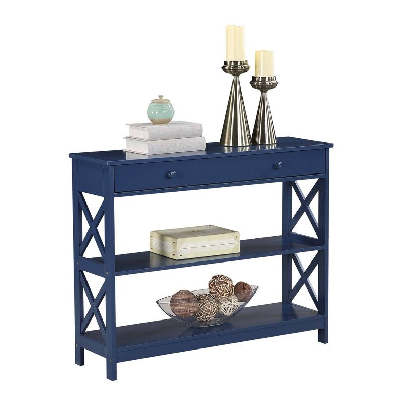 Breighton Home Xavier Console Table with Open Shelves and Drawer, 4 of 12