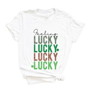 Simply Sage Market Women's Feeling Lucky X 4 Short Sleeve Graphic Tee - 1 of 3