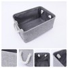 Unique Bargains Fabric Collapsible Sturdy Spacious Storage Bins 3 Pcs - 2 of 4