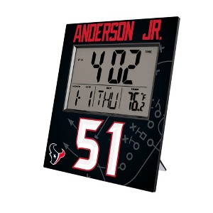 NFL Houston Texans Players Game Tactic Wall Clock - 1 of 3