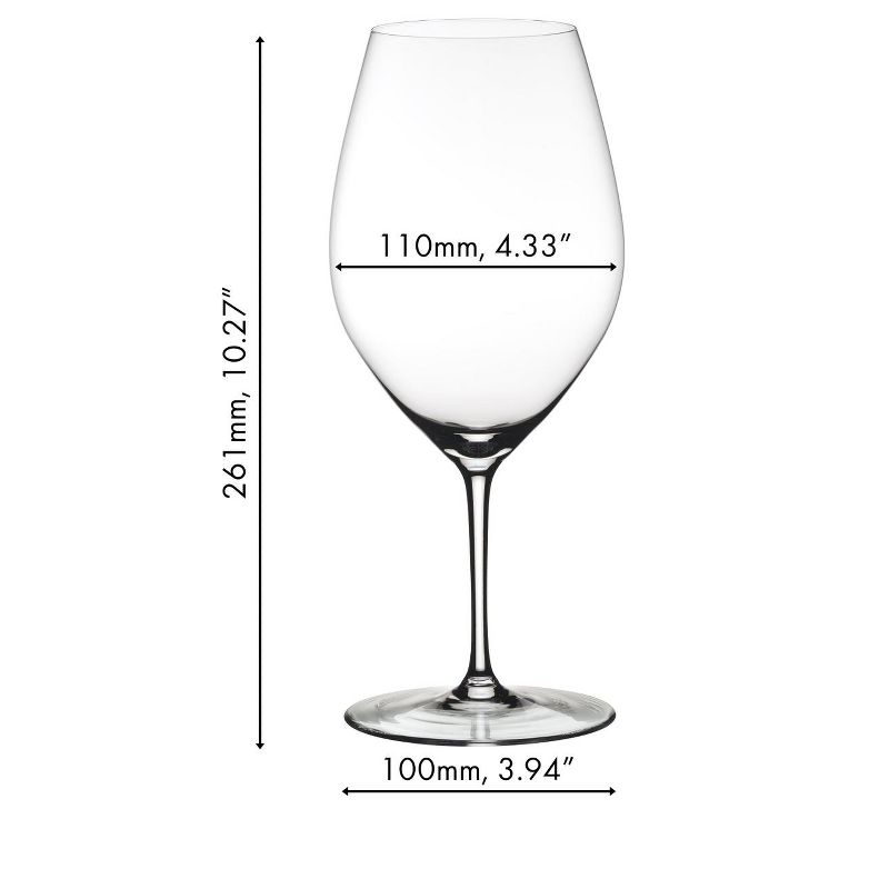 Riedel Red Wine Glasses, Set of 4, Riedel Wine Friendly, Riedel Magnum, 35.8 fl oz, 4 of 8