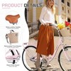 NAYSAYE 26 Inch Single Speed Folding Lady Bike Durable Steel Frame for Easy Storage and Commuting, Pink, 66.93"*25.2"*40.95" - 2 of 4