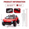 12V Ride On Car for Kids,Licensed Volkswagen Beetle,Electric Vehicle ,Battery Powerd Toy Car with Remote Control, LED Headlights, Horn, Music - 4 of 4