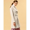 INSPIRE CHIC Women's Casual Shawl Collar Single Breasted Belted Overcoat - 2 of 4