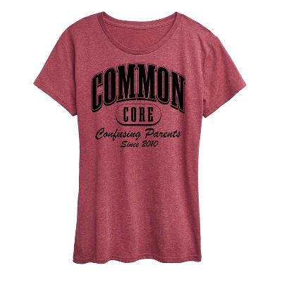 Women's - Instant Message - Common Core Confusing Parents Short Sleeve Graphic T-Shirt