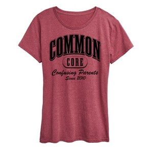 Women's - Instant Message - Common Core Confusing Parents Short Sleeve Graphic T-Shirt - 1 of 4