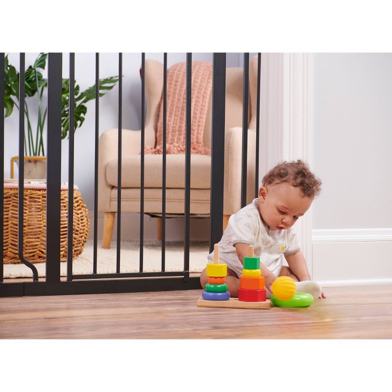Regalo Extra Wide Home Accents Metal Walk Through Baby Gate, 3 of 5