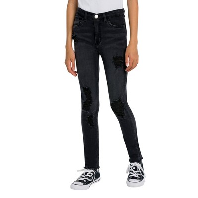 Levi's® Girls' High-Rise Super Skinny Distressed Jeans - Medium Wash