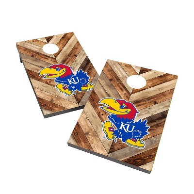 NCAA Kansas Jayhawks 2'x3' Cornhole Bag Toss Game Set