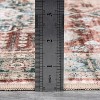 Washable Boho Area Rug, Non-Slip Low Pile Vintage Carpet, Soft Accent Floor Cover for Living Room or Bedroom - 4 of 4