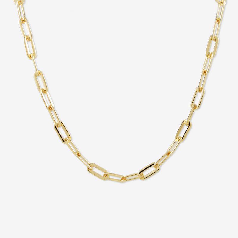 sanctuaire Flat Chain Link Necklace Gold, 1 of 6