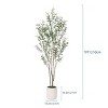 Syemin Artificial Plants Large Artificial Olive Tree Indoor Outdoor Decor Artificial Plants for Home Decor Chr, Green, 10.6"*10.6"*45" - 2 of 4