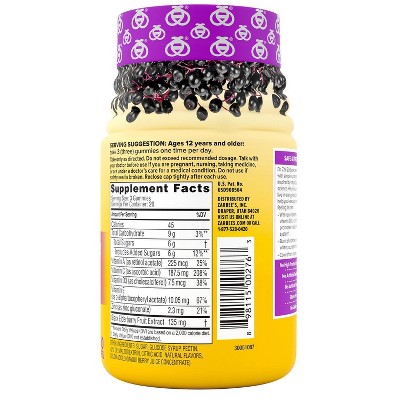 Zarbee&#39;s Daily Immune Support Gummies with Real Elderberry - Natural Berry Flavor - 60ct