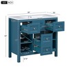 36'' Bathroom Vanity with Resin Sink Combo, Solid Wood Frame Bathroom Storage Cabinet with 3 Drawers - 3 of 4