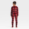 Kids' 2pc Long Sleeve Holiday Snuggly Soft Pajama Set - Cat & Jack™ - 2 of 4