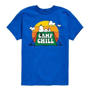 Boys' - Peanuts - Camp Chill Short Sleeve Graphic T-Shirt - 1 of 4