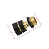 VisioGear 4PCS Garden Hose Fitting Connector Set, Garden Hose Adapter, Quick Connect Hose Fittings, Black & Gold, 1.3"*1.3"*2.2" - 3 of 4