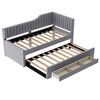 Upholstered Daybed with Trundle and Three Drawers - 4 of 4