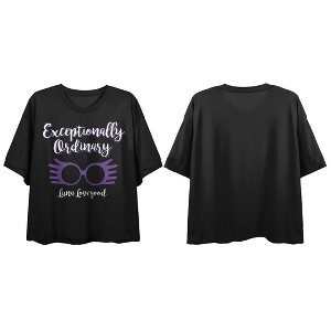 Harry Potter Luna Lovegood Ladies Fitted Crop Top Tee - 1 of 2