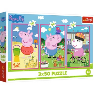 Trefl Kids Peppa Pig The Power of Friendship 3x50 Piece Jigsaw Puzzle - 1 of 4