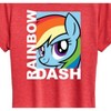 Women's - My Little Pony - Character Block Rainbow Dash Short Sleeve Graphic T-Shirt - 2 of 4