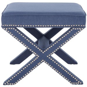 Palmer Ottoman with Nail Heads  - Safavieh - 1 of 3