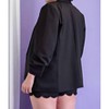Women's Classic Shawl Lapel Collar Blazer - ee:some - 3 of 4