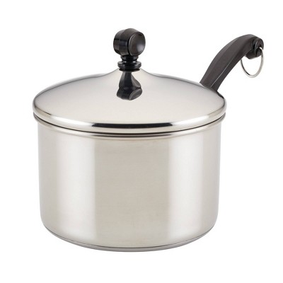 Farberware Classic 2-qt. Covered Saucepan: Nonstick, Stainless Steel Lid, Oven & Dishwasher Safe, Gas & Induction Compatible