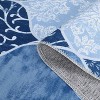 Modern Geometric Trellis Washable Area Rug - Non-Slip Low-Pile Indoor Carpet for Living Room, Bedroom, Dining Room - 4 of 4