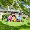 Sorbus 56" Stylish Hanging Swing Nest w/Pillow - Double Hammock Daybed Saucer Style Lounger Swing - Holds 264lbs Sturdy - 4 of 4