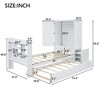 Twin Size Platform Bed with Storage Headboard and Footboard, Pull Out Shelves and Twin Size Trundle - ModernLuxe - 4 of 4