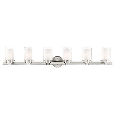 Livex Lighting Manhattan 6 - Light Vanity in  Brushed Nickel