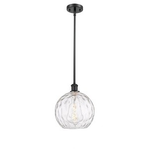 Athens Water Glass - 1 Light Mini Pendant In Industrial Style-13 Inches Tall and 10 Inches Wide - 1 of 1