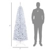 SEVOBAL Party Decorations and Accessories 6ft Slim Pencil Christmas Tree with Realistic Branches for Holiday Decor, White, 29.5"*25.6"*70.9" - 3 of 4