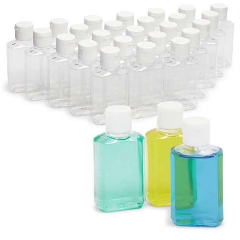 Okuna Outpost 25 Pack Mini Empty Travel Size Bottles for Toiletries, Shampoo, Refillable Traveling Accessories, 2 oz - image 1 of 4