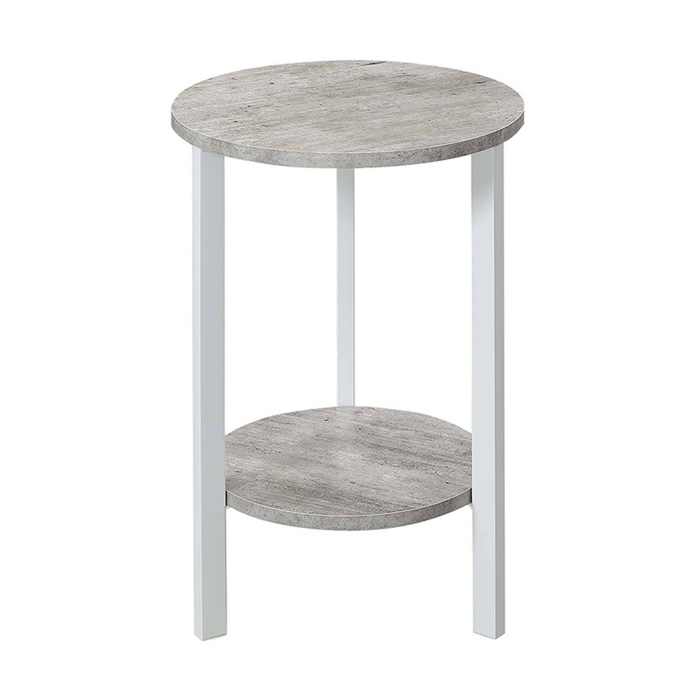 Photos - Garden & Outdoor Decoration 23.75" Graystone 2 Tier Plant Stand Faux Birch/White - Breighton Home