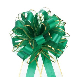 Unique Bargains Christmas Wedding Car Basket Gift Wrapping Big Pull Bow 5 Pcs - 1 of 4