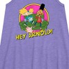 Girls' - Hey Arnold! - Arnol and Friends Graphic Sleeveless Aline Dress - 2 of 3