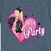 JoJo Siwa Life's a Party Short Sleeve Graphic T-Shirt - Heather Blue - 4T - 2 of 3