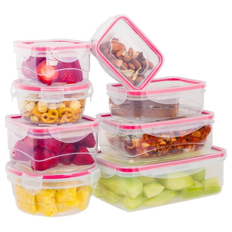 Lexi Home Plastic Containers with Snap Lock Lids (Set of 8), 2 of 4