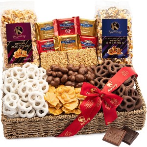 KREMERY Chocolate Covered Pretzels & Caramel Gift Basket, in Seagrass Tray (Premium, 3.5 lbs) Large - 1 of 4