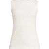 Lands' End Women's Sleeveless Pointelle Rib Boat Neck Tank - 3 of 4