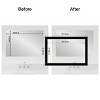 Amanti Art Mirror Makeover Bathroom Mirror Frame Border Kit  - Fully Assembled Peel and Stick Frame - Mirror NOT Included - Brushed Metallic Trim - 4 of 4