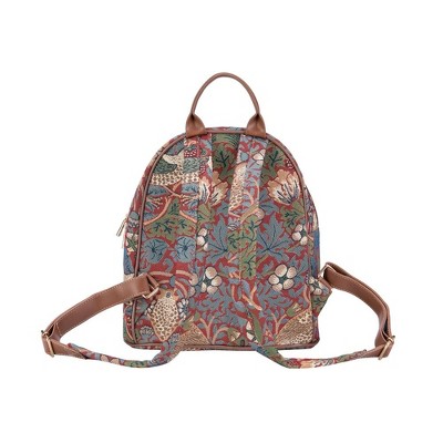 Signare USA William Morris Strawberry Thief Red Daypack Backpack — фото 3