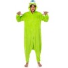 Seven Times Six Disney Monsters Inc. Kigurumi Adult Mike Wazowski Costume Pajama Union Suit Green - 2 of 4