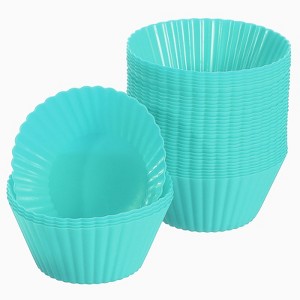 Unique Bargains Silicone Non-Stick Heat Resistant Baking Cups - 1 of 4