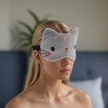 Unique Bargains Soft Sleep Mask Cartoon Cat Gray 1 Pc - image 2 of 4