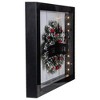 Northlight LED Lighted Framed Wreath "Merry Christmas" Box Wall Art Decoration - 14" - Black - 3 of 4